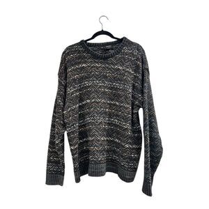 Vintage Cambridge Classics Men's Chevron Pullover Sweater Size L Multicolor